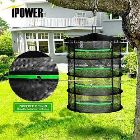 Ipower Herb Drying Rack with Zipper, 2FT, 4-Layer GLDRYRCLOSED2L4